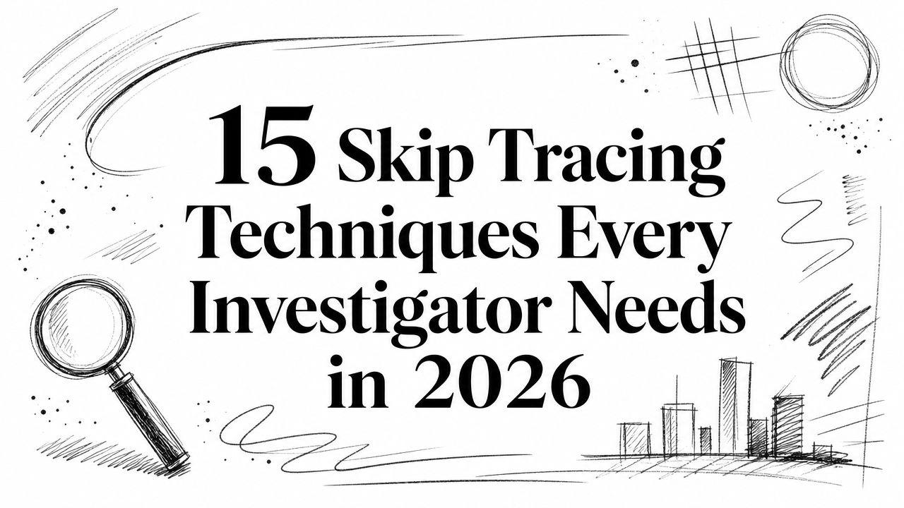15 Skip Tracing Techniques Every Investigator Needs in 2026