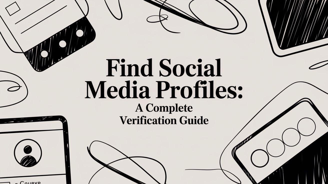 Find Social Media Profiles: A Complete Verification Guide
