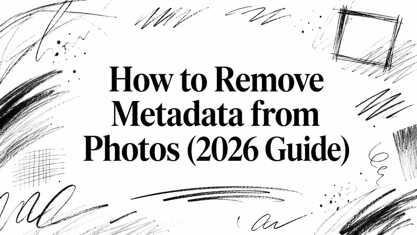 How to Remove Metadata from Photos (2026 Guide)