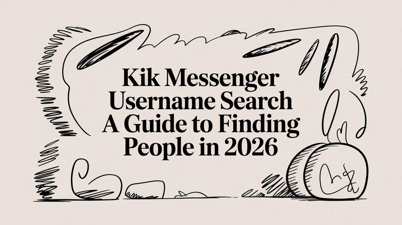 Kik Messenger Username Search A Guide to Finding People in 2026
