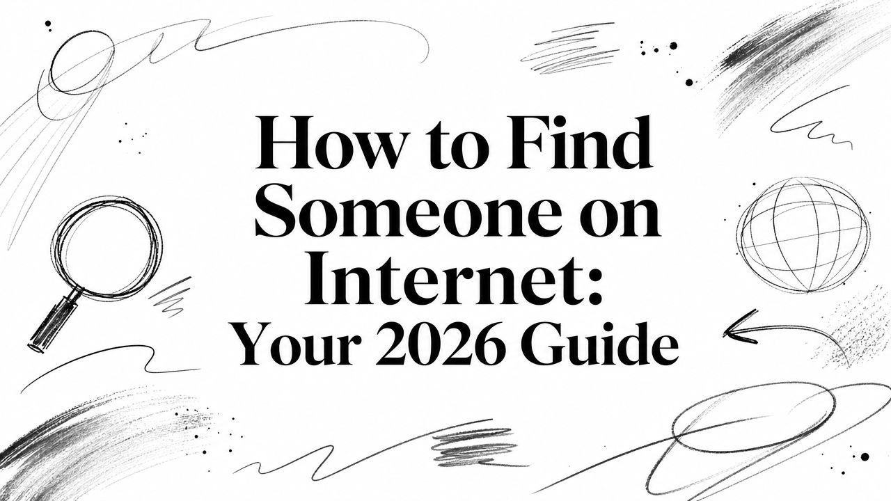 How to Find Someone on Internet: Your 2026 Guide