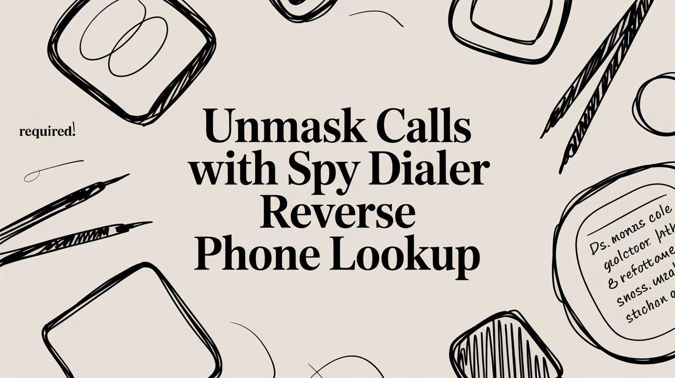 Unmask Calls with Spy Dialer Reverse Phone Lookup
